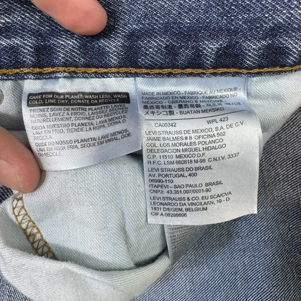 Levi's 505 Regular Fit Jeans Mens 40x30 Blue Medium Wash Straight Leg Denim